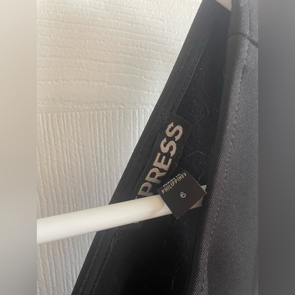 Black Fit and Flare Dress with Open / Crossback (US 6) - Picture 3 of 3